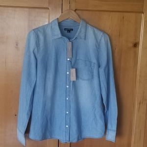 (NWT) J Crew Denim Chambray Top
